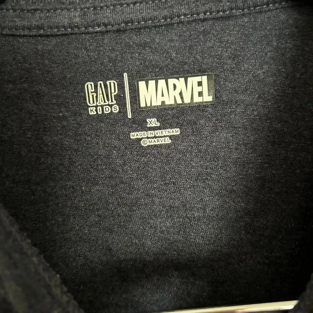 GAP Kids Marvel Captain America Shield Graphic Shirt Blue XL Superhero Comic